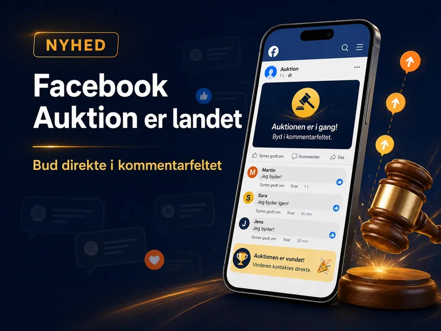 Facebook Auktion er landet hos Lenius
